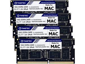 Timetec Hynix IC 64GB KIT (4x16GB) Compatible for Apple 2017 iMac 27-inch w/Retina 5K Display DDR4 2400MHz PC4-19200 2Rx8 CL17 1.2V SODIMM Memory Upgrade (64GB KIT (4x16GB)) Timetec Hynix IC 64GB KIT (4x16GB) Compatible for Apple 2017 iMac 27-inch w/Retina 5K Display DDR4 2400MHz PC4-19200 2Rx8 CL17 1.2V SODIMM Memory Upgrade (64GB KIT (4x16GB))