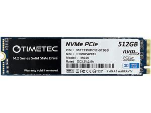 Timetec 512GB 3D NAND NVMe Gen3x4 PCIe M.2 2280 Internal Solid State Drive