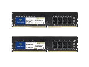 Timetec 16GB KIT(2x8GB) DDR4 3200MHz (or 2933MHz or 2666MHz) PC4-25600 CL22 1.2V Non-ECC Unbuffered 1Rx8 Single Rank 288 Pin UDIMM Desktop PC Computer Memory RAM Module Upgrade