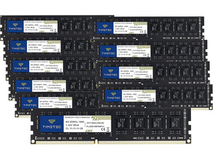 Timetec 80GB KIT(10x8GB) DDR3L / DDR3 1600MHz (DDR3L-1600) PC3L-12800 / PC3-12800 Non-ECC Unbuffered 1.35V/1.5V CL11 2Rx8 Dual Rank 240 Pin UDIMM Desktop PC Computer Memory RAM(SDRAM) Module Upgrade