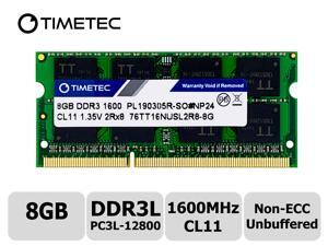 Timetec Hynix IC 8GB DDR3L 1600MHz PC3L-12800 Non ECC Unbuffered 1.35V CL11 2Rx8 Dual Rank 204 Pin SODIMM Laptop Notebook Computer Memory Ram Module Upgrade(8GB) Timetec Hynix IC 8GB DDR3L 1600MHz PC3L-12800 Non ECC Unbuffered 1.35V CL11 2Rx8 Dual Rank 204 Pin SODIMM Laptop Notebook Computer Memory Ram Module Upgrade(8GB)