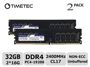 Timetec Hynix IC 32GB Kit (2x16GB) DDR4 2400 MHz PC4-19200 Non-ECC Unbuffered 1.2V CL16 2Rx8 Dual Rank 288 Pin UDIMM Desktop PC Computer Memory Ram Module Upgrade (32GB Kit (2x16GB)) Timetec Hynix IC 32GB Kit (2x16GB) DDR4 2400 MHz PC4-19200 Non-ECC Unbuffered 1.2V CL16 2Rx8 Dual Rank 288 Pin UDIMM Desktop PC Computer Memory Ram Module Upgrade (32GB Kit (2x16GB))