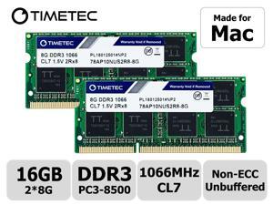 Timetec Hynix IC 16GB KIT(2x8GB) Compatible for Apple DDR3 PC3-8500 1067MHz/1066MHz Upgrade for MacBook 13'' Mid 2010, MacBook Pro 13'' Mid 2010, iMac 27''Late 2009, Mac Mini Mid 2010(16GB KIT(2x8GB)) Timetec Hynix IC 16GB KIT(2x8GB) Compatible for Apple DDR3 PC3-8500 1067MHz/1066MHz Upgrade for MacBook 13'' Mid 2010, MacBook Pro 13'' Mid 2010, iMac 27''Late 2009, Mac Mini Mid 2010(16GB KIT(2x8GB))