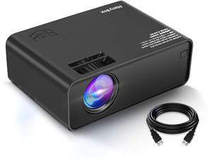ManyBox Mini Projector, Portable Video Projector with 45000 Hrs LED Lamp Life, Full HD 1080P Supported, Compatible with TV PS4, HDMI, VGA, TF, AV and USB-2020 Upgraded Version