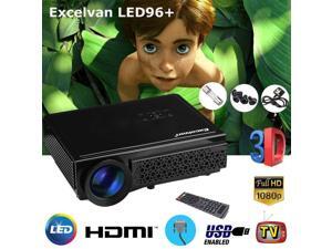 5000 Lumen Portable HD LED Projector 1920x1080P Home Theater Cinema 3D HDMI USB 5000 Lumen Portable HD LED Projector 1920x1080P Home Theater Cinema 3D HDMI USB
