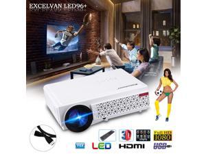 5000 lumens LED Heimkino Beamer Projektor 1280P HD 3D HDMI,USB,AV TA 