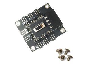 Sourcingbay PC FAN HUB Temperature-controlled Supports 8-way 12V 3 pin Fan Cable Power from One 4-Pin Molex horizontal Connector Sourcingbay PC FAN HUB Temperature-controlled Supports 8-way 12V 3 pin Fan Cable Power from One 4-Pin Molex horizontal Connector
