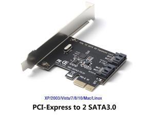 PCIe PCI Express to SATA3.0 2-Port SATA III Expansion Controller Adapter Card 6G PCIe PCI Express to SATA3.0 2-Port SATA III Expansion Controller Adapter Card 6G