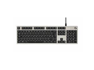 Logitech Gaming Keyboard G413 Backlit Mechanical, USB Wired Key Rollover G Suite Built-In Media Control Anti-Ghosting Precision Key Lighting 920-008476, Silver Logitech Gaming Keyboard G413 Backlit Mechanical, USB Wired Key Rollover G Suite Built-In Media Control Anti-Ghosting Precision Key Lighting 920-008476, Silver