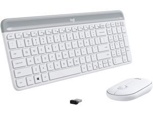 Logitech MK470 Slim Compact Ultra Quiet 2.4 GHz Wireless USB Keyboard & Mouse Combo Pack- Compatible with Desktop Computer