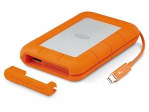 LaCie 2.5" Rugged Thunderbolt 500GB Portable External Hard Drive USB 3.0 SSD for PC, Mac, Desktop, Laptop, MacBook, Chromebook, Xbox One, Xbox 360, PS4 LAC9000491 - Orange