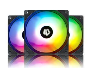 ID-COOLING XF-12025-ARGB-TRIO Case Fan CPU Cooling Fan Addressable RGB Case Fan 5V ARGB MB Sync PWM Fan