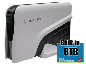 Avolusion PRO-Z Series 8TB USB 3.0 External Gaming Hard Drive for PS5 Game Console (White) - 2 Year Warranty