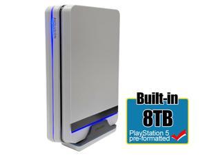 Avolusion HDDGEAR PRO X (White) 8TB USB 3.0 External Gaming Hard Drive for PS5 Game Console - 2 Year Warranty