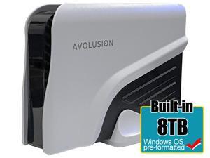 Avolusion PRO-Z Series 8TB USB 3.0 External Hard Drive for WindowsOS Desktop PC / Laptop (White) - 2 Year Warranty