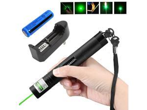 JD850 Professional 5MW High Power Green Laser Pointer Pen+16340 Battery Charger 