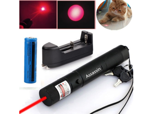 900Mile 650nm 1mw Red Laser Pointer Pen Lazer+Rechargeable Battery+Char+Star Cap 