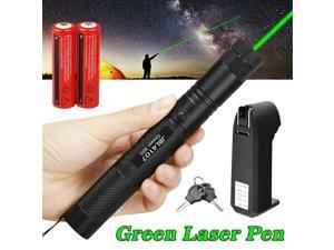 Military 10 Mile Range Laser Pointer Pen Green Lazer Adjustable Focus Battery No Included Newegg Com