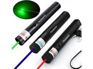3 Packs 900Miles Green+Red+Blue Purple Laser Pointer Pen Focus/Zoom Beam Lazer