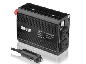 300W Car Power Inverter DC 12V To AC 110V 60Hz Dual USB 2.1A 5V Charger Adapter 300W Car Power Inverter DC 12V To AC 110V 60Hz Dual USB 2.1A 5V Charger Adapter