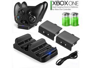 XBOX ONE Dual Charging Dock Station Controller Charger w/ 2 Rechargeable Battery XBOX ONE Dual Charging Dock Station Controller Charger w/ 2 Rechargeable Battery