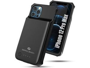 ZEROLEMON iPhone 12 Pro Max Battery Case 5000mAh, Qi Wireless Charging Supported, SlimJuicer Portable Rechargeable Extended Battery Charger Case for iPhone 12 Pro Max 6.7" 2020 - Black ZEROLEMON iPhone 12 Pro Max Battery Case 5000mAh, Qi Wireless Charging Supported, SlimJuicer Portable Rechargeable Extended Battery Charger Case for iPhone 12 Pro Max 6.7" 2020 - Black