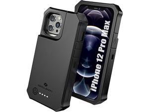 ZEROLEMON iPhone 12 Pro Max Battery Case 10000mAh, Qi Wireless Charge & Earphone Supported, RuggedJuicer Battery Charger Case for iPhone 12 Pro Max 6.7" 2020 - Black ZEROLEMON iPhone 12 Pro Max Battery Case 10000mAh, Qi Wireless Charge & Earphone Supported, RuggedJuicer Battery Charger Case for iPhone 12 Pro Max 6.7" 2020 - Black