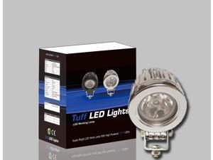 Tuff LED Lights Round LED Spot Work Light - 2 Inch 10 Watt - Chrome Tuff LED Lights Round LED Spot Work Light - 2 Inch 10 Watt - Chrome