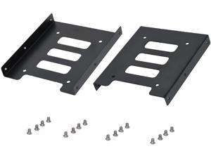 SSD Metal Mounting Bracket 2.5 to 3.5 Hard Drive Bracket Kit Adapter SSD HDD Holder with Screws (2 Pack)