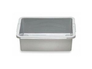 RUBBERMAID FG334900GRAY Gray Nesting Container 20 in x 15 in x 5 in H, 1 PK RUBBERMAID FG334900GRAY Gray Nesting Container 20 in x 15 in x 5 in H, 1 PK
