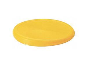 RUBBERMAID FG572500YEL Round Storage Container Lid,Yellow RUBBERMAID FG572500YEL Round Storage Container Lid,Yellow