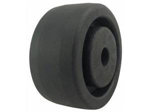 ZORO SELECT 1NWY3 Solid Rubber Wheel,6 in.,200 lb. 