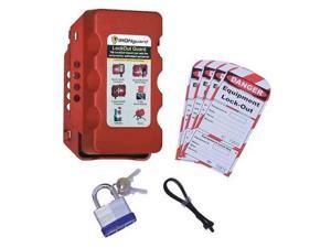 IRONGUARD 70-1187 Equipment Lockout System,Plastic,Red