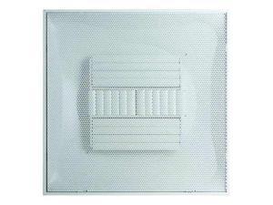 ZORO SELECT 4MJU8 8 in Square Perforated Ceiling Tile Diffuser, White