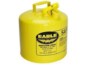 EAGLE UI50SY 5 gal. Yellow Galvanized steel Type I Safety Can for Diesel