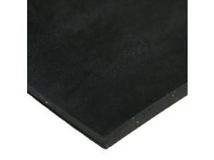 1/4 Thick Rubber-Cal Cloth Inserted SBR 70A Black 36 Width x 24 Length Rubber Sheet