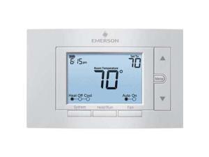 EMERSON 1F85U-22PR 80 Series Thermostats, 7 Programs, 4 H 2 C, Wall Mount,