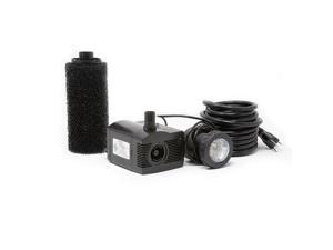 Beckett Pond Pump with Pre-Filter and LED Light Kit