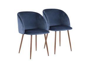 LumiSource Fran Chair - Set Of 2, CH-FRAN WL+BU2