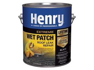 HENRY HE209042 Roof Leak Repair, 1 gal, Pail, Black HENRY HE209042 Roof Leak Repair, 1 gal, Pail, Black