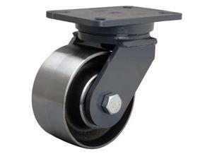 HAMILTON S-CH-63FSB Plate Caster,Swivel,Forged Steel,6 in,4000 lb HAMILTON S-CH-63FSB Plate Caster,Swivel,Forged Steel,6 in,4000 lb