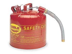 EAGLE U251S 5 gal. Red Galvanized Steel Type II Safety Can, For Flammables