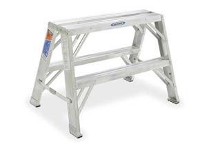 2 Steps, Aluminum Step Stand, 300 lb. Load Capacity, Gray WERNER TW372-30 2 Steps, Aluminum Step Stand, 300 lb. Load Capacity, Gray WERNER TW372-30