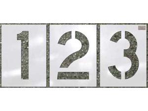 C.H. HANSON 70356 Stencil,Number Kit,12pcs.,8 x 5-1/4 In. C.H. HANSON 70356 Stencil,Number Kit,12pcs.,8 x 5-1/4 In.