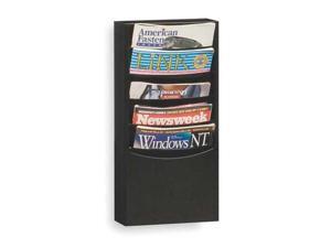 DURHAM MFG 403-08 Literature Rack,Compartment 5,Blk DURHAM MFG 403-08 Literature Rack,Compartment 5,Blk