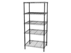 ZORO SELECT 32V414 Wire Shelving Unit, 18"D x 36"W x 74"H, 5 Shelves, Black ZORO SELECT 32V414 Wire Shelving Unit, 18"D x 36"W x 74"H, 5 Shelves, Black