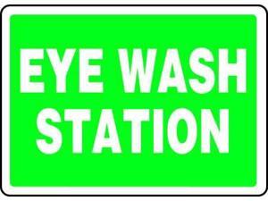 Eye Wash Sign,7 x 10In,WHT/GRN,ENG ACCUFORM MFSD987VP Eye Wash Sign,7 x 10In,WHT/GRN,ENG ACCUFORM MFSD987VP