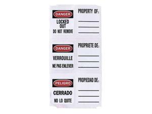 MASTER LOCK 0410-5701 Write On Padlock Label,PK49 MASTER LOCK 0410-5701 Write On Padlock Label,PK49