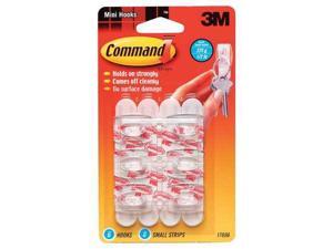 COMMAND 17006 Hook,Molded Plastic,7/16 In,PK6 COMMAND 17006 Hook,Molded Plastic,7/16 In,PK6