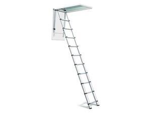 Telesteps 33" to 10 ft. Aluminum Attic Ladder, 1000L Telesteps 33" to 10 ft. Aluminum Attic Ladder, 1000L